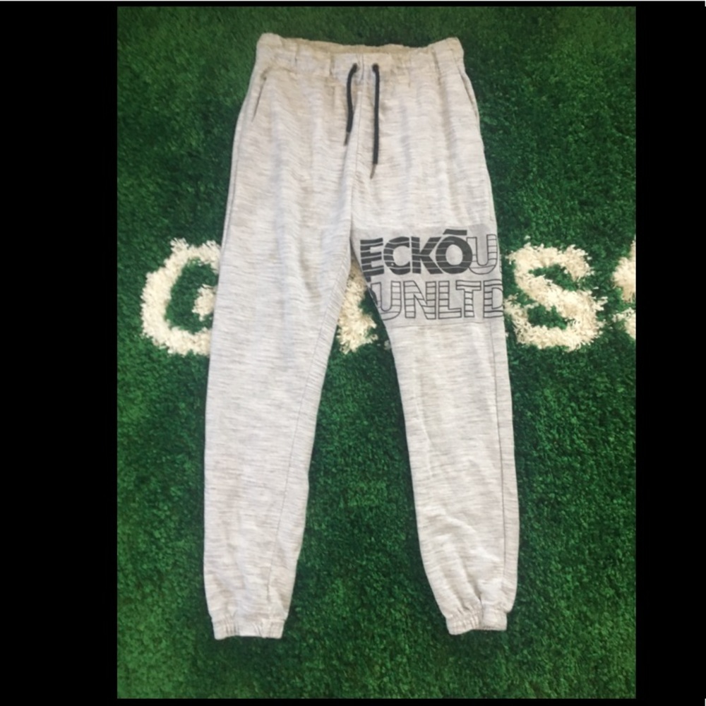 Gray sweatpants